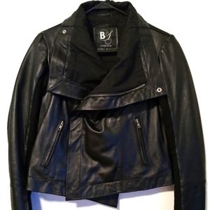 Custom 80's Vintage Blk Biker Jacket, Size 10. Motorcycle Jacket. Punk Rock.